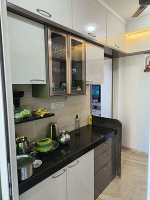 Kitchen in 1 BHK Apartment at Siddhi Highland Springs, Dhokali – for Rent