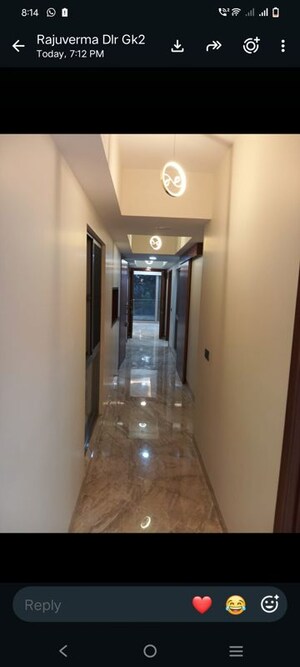 Building Lobby in 3 BHK Builder Floor at Greater Kailash ii – for Rent
