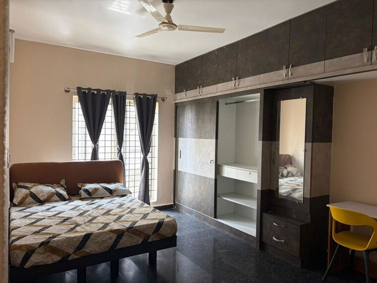 Bedroom, keerthana-residency 1 Bedroom 600 Sq.Ft. Apartment In Kadubeesanahalli Bangalore 10530396
