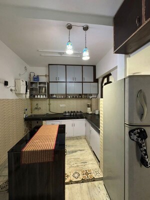 Kitchen in 3 BHK Builder Floor at Malviya Nagar – for Rent