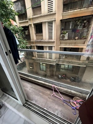 Balcony in 1 BHK Apartment at Vakratund Tower, Naupada – for Rent