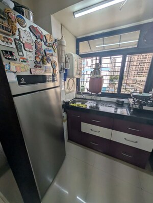 Kitchen in 1 RK Apartment at RNA NG Regency Phase I, Balkum Pada – for Rent