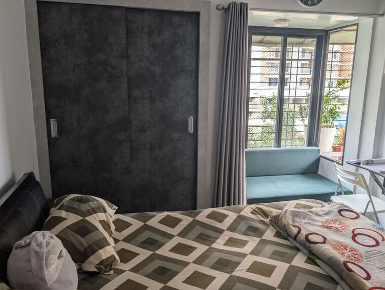 Bedroom, rna-ng-regency-phase-i 1 RK 400 Sq.Ft. Apartment In Balkum Pada Thane 10530840