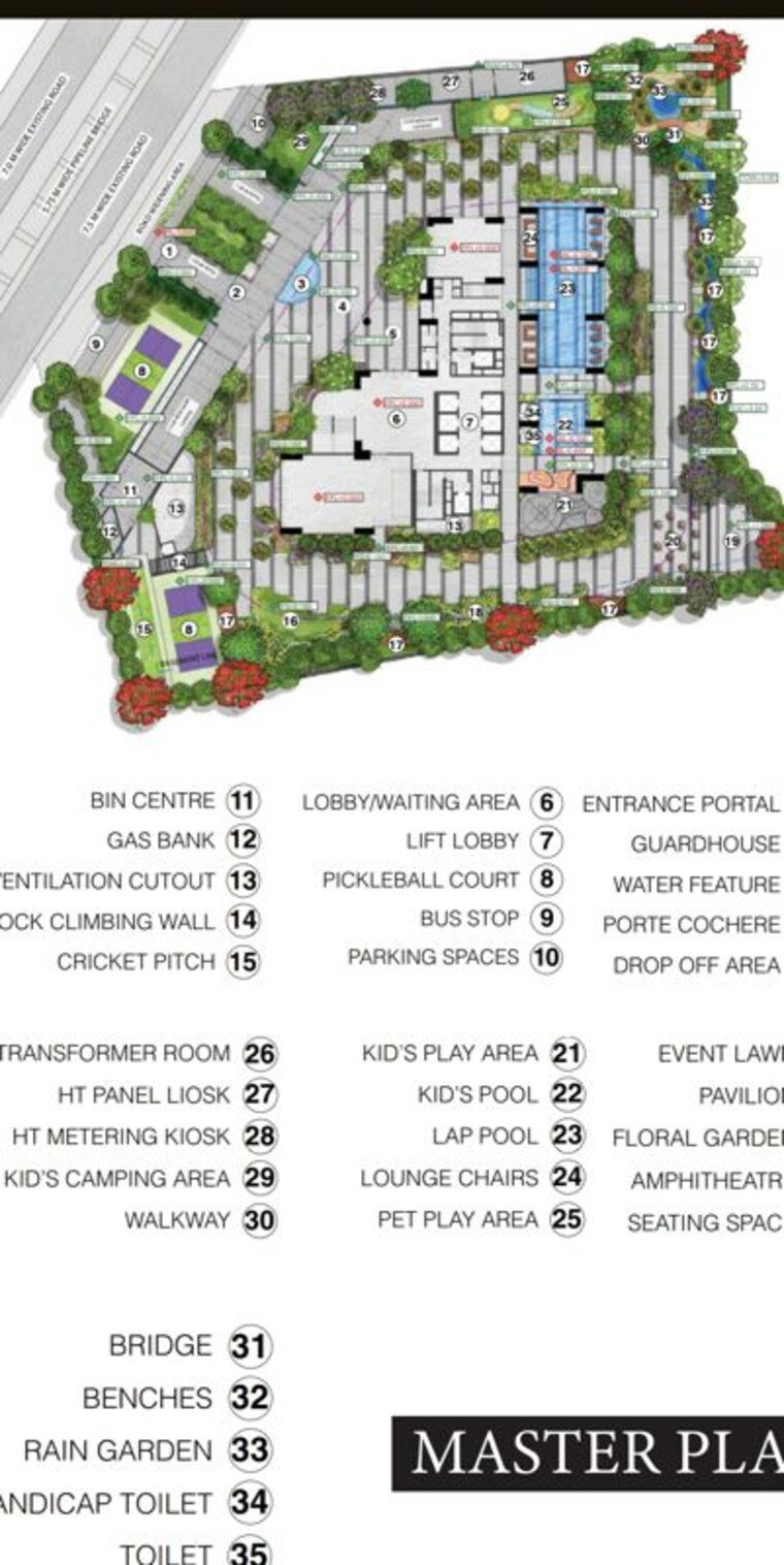 Master Plan, navanaami-one 3.5 Bedroom 2437 Sq.Ft. Apartment In Kokapet Hyderabad 10530857