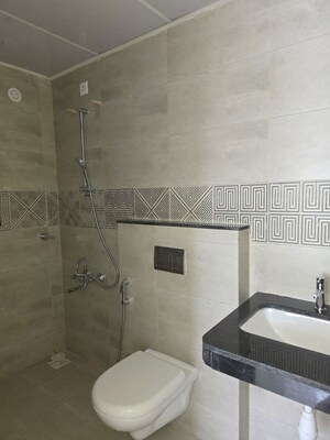 Bathroom in 2 BHK Apartment at Rama Fusion Towers, Hinjewadi – for Rent