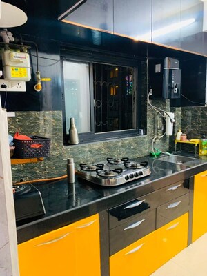 Kitchen in 1 BHK Apartment at Snehkunj CHS Goregaon West, Goregaon West – for Rent