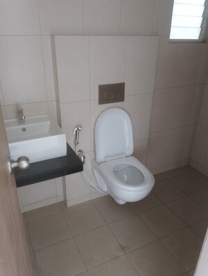 Bathroom in 2 BHK Apartment at Godrej Emerald, Ghodbunder Road – for Rent