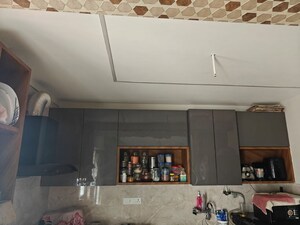Kitchen in 3 BHK Apartment at Visalakshi Prakruthi, Thanisandra Main Road – for Rent