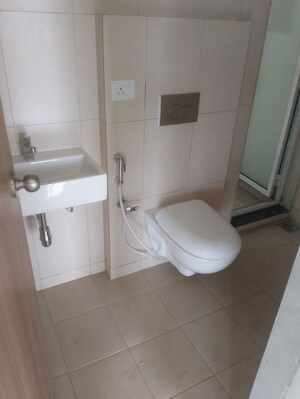 Bathroom in 1.5 BHK Apartment at Godrej Emerald, Ghodbunder Road – for Rent