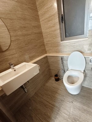 Bathroom in 2 BHK Apartment at Sheth Auris Serenity Tower 2, Malad West – for Rent