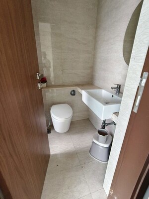 Bathroom in 2 BHK Apartment at Sheth Auris Serenity Tower 2, Malad West – for Rent
