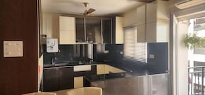 Kitchen in 3 BHK Apartment at Lansum Madhav Towers, Madhapur – for Rent