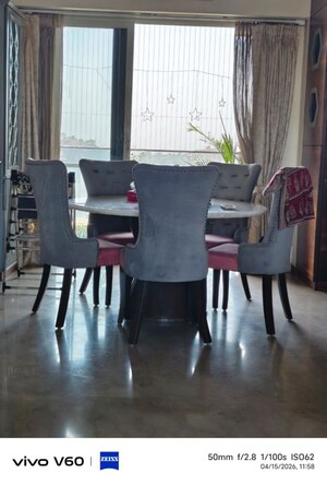 Dining area in 3 BHK Apartment at Shapoorji Pallonji Vicinia, Powai – for Rent