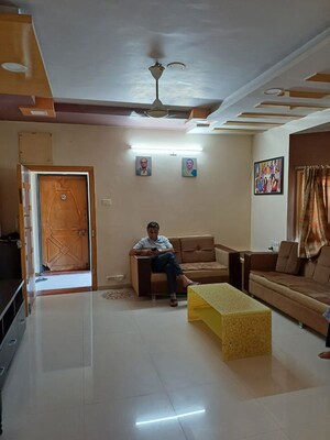 Living Room in 3 BHK Apartment at Vastrapur – for Rent