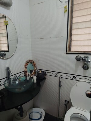 Bathroom in 2 BHK Apartment at Lake Pleasant, Powai – for Rent