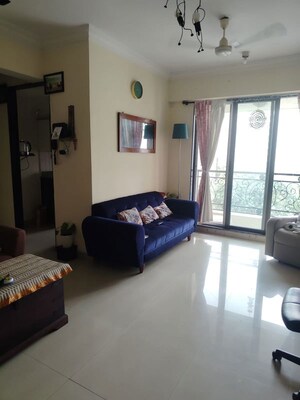 Living Room in 2 BHK Apartment at Lake Pleasant, Powai – for Rent