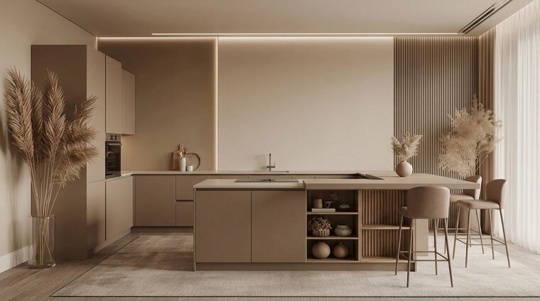 Kitchen, laxmi-homes 2 Bedroom 500 Sq.Ft. Apartment In Shahberi Greater Noida 10533669