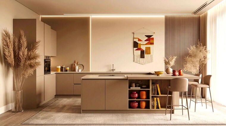 Kitchen, laxmi-homes 2 Bedroom 500 Sq.Ft. Apartment In Shahberi Greater Noida 10533669