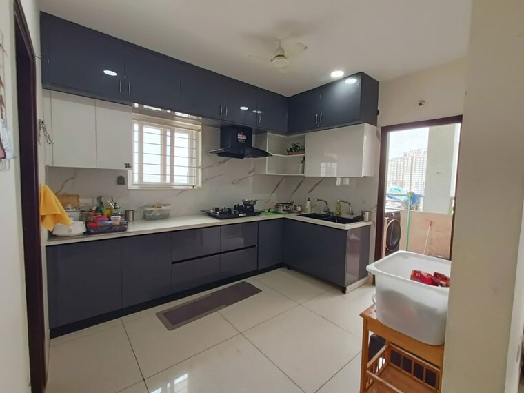 Kitchen, lansum-etania 3 Bedroom 2450 Sq.Ft. Apartment In Gachibowli Hyderabad 10533707