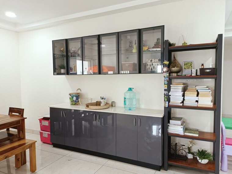 Kitchen, lansum-etania 3 Bedroom 2450 Sq.Ft. Apartment In Gachibowli Hyderabad 10533707