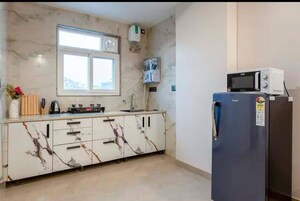 Kitchen in 1 BHK Builder Floor at Sector 55 – for Rent