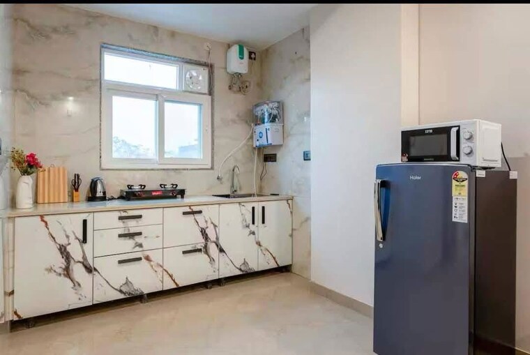 Kitchen, sector 55 1 Bedroom 600 Sq.Ft. Builder Floor In Sector 55 Gurgaon 10533716