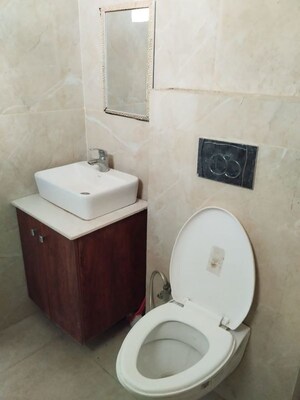 Bathroom in 3 BHK Apartment at Shiva Enclave Zirakpur, Patiala Road – for Rent