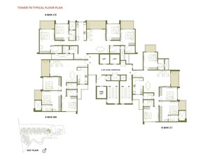 Floor Plan in 4 BHK Apartment at Embassy Greenshore, Devanahalli – for Sale