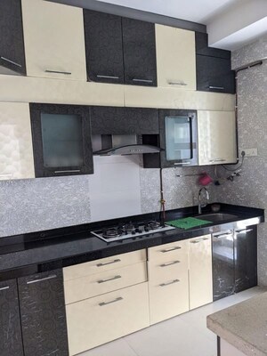 Kitchen in 3 BHK Apartment at Shimmering Heights, Mahim West – for Rent