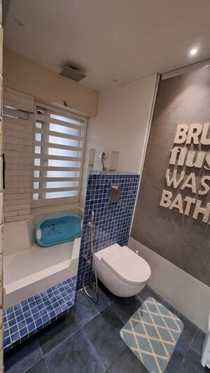 Bathroom in 3 BHK Apartment at Gulmohar Road – for Rent