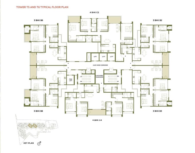 Floor Plan, embassy-greenshore 3 Bedroom 1836 Sq.Ft. Apartment In Devanahalli Bangalore 10531494