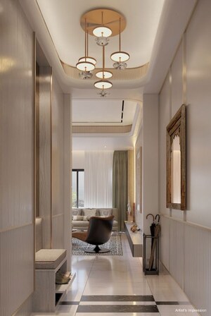 Living Room in 3 BHK Apartment at Sobha Inizio, Parel – for Sale