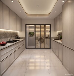 Kitchen in 3 BHK Apartment at Sobha Inizio, Parel – for Sale