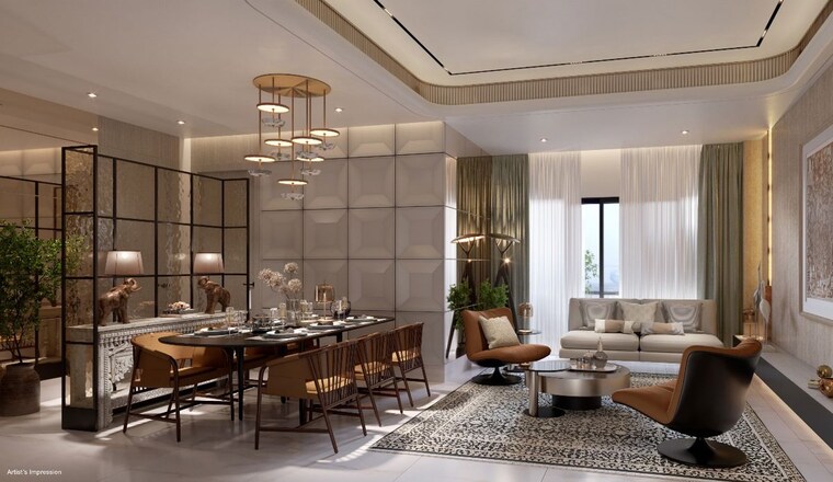 Living Room, sobha-inizio 3 Bedroom 1021 Sq.Ft. Apartment In Parel Mumbai 10533973