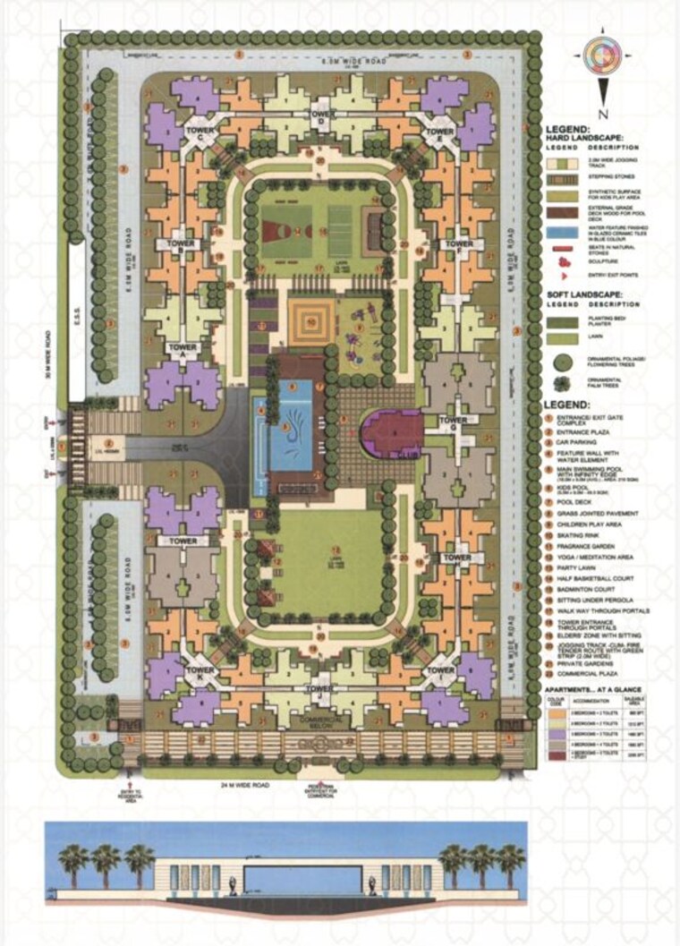 Master Plan, supercity-mayfair-residency-phase-ii 2 Bedroom 895 Sq.Ft. Apartment In Tech Zone 4 Greater Noida Greater Noida 10533992