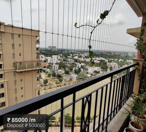 Balcony in 3.5 BHK Apartment at Sobha City, Thanisandra Main Road – for Rent