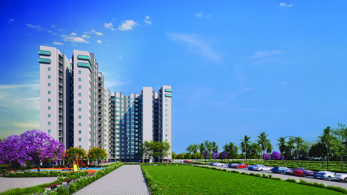 2.5 BHK + Study Room 1089 Sq.Ft. Apartment in Embassy Edge