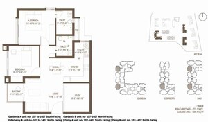 Floor Plan in 2.5 BHK Apartment at Embassy Edge, Devanahalli – for Sale