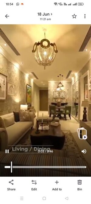 Living Room in 5 BHK Apartment at Rustomjee Crown, Prabhadevi – for Sale