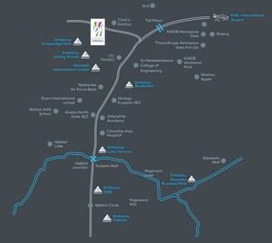 2.5 BHK Apartment – Map Location View at Embassy Edge, Devanahalli - for Sale