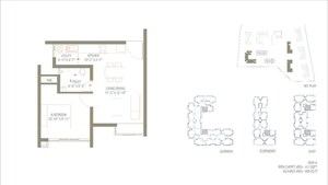 Floor Plan in 1 BHK Apartment at Embassy Edge, Devanahalli – for Sale