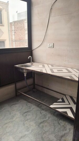 Kitchen in 1 RK Builder Floor at Uttam Nagar – for Rent