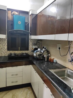 Kitchen in 3 BHK Builder Floor at Uttam Nagar – for Rent