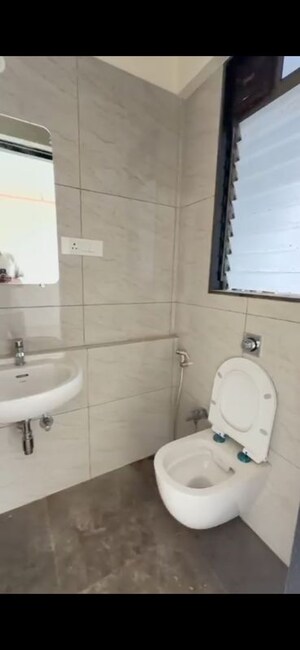 Bathroom in 2 BHK Apartment at Chandak 34 Park Estate, Goregaon West – for Rent