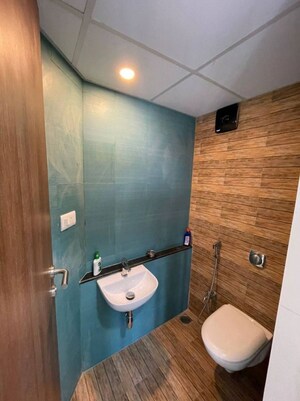 Bathroom in 1 BHK Apartment at Lodha Crown Quality Homes, Majiwada – for Rent