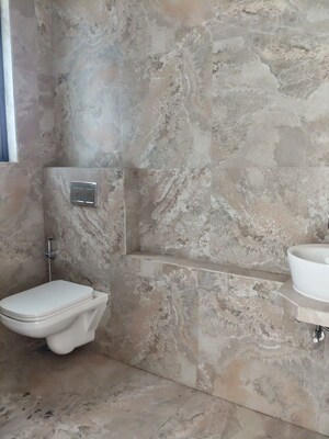 Bathroom in 2 BHK Apartment at Prescon Midtown Bay, Mahim West – for Rent