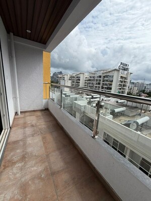 Balcony in 3 BHK Apartment at Northcape Venicia, Baner – for Rent