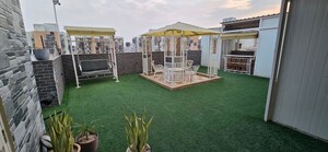 Terrace in 4 BHK Penthouse at Aditya Palm Court, Vip Road – for Rent