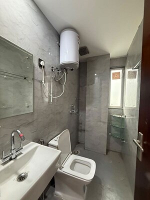 Bathroom in 3 BHK Builder Floor at Vasant Kunj Enclave – for Rent