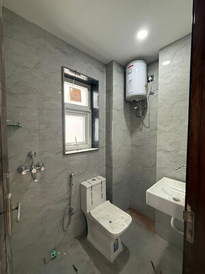 Bathroom in 3 BHK Builder Floor at Vasant Kunj Enclave – for Rent